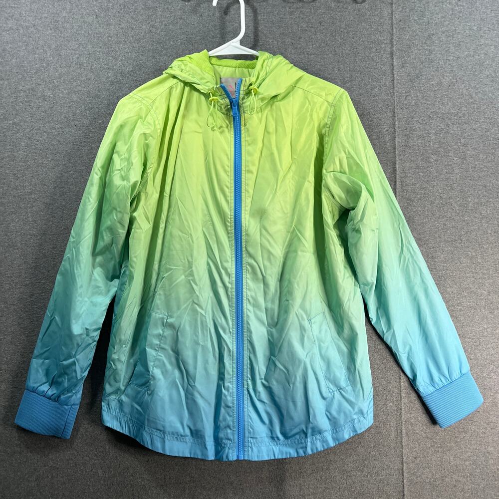 Isaac Mizrahi Live! Soho Ombre Anorak Jacket Blue, XX-Small